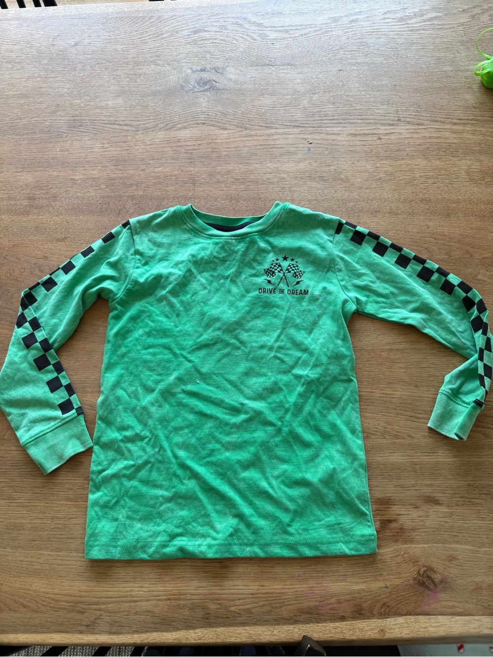 NWT Boys Mish Green Long-Sleeve Kids Racing Tee - Drive to Dream 7